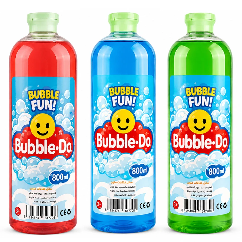 Bubble-Do Bubble Fun Bubble Solution 800ml – Kids Non-Toxic Bubble Liquid for Outdoor Play and Fun Activities